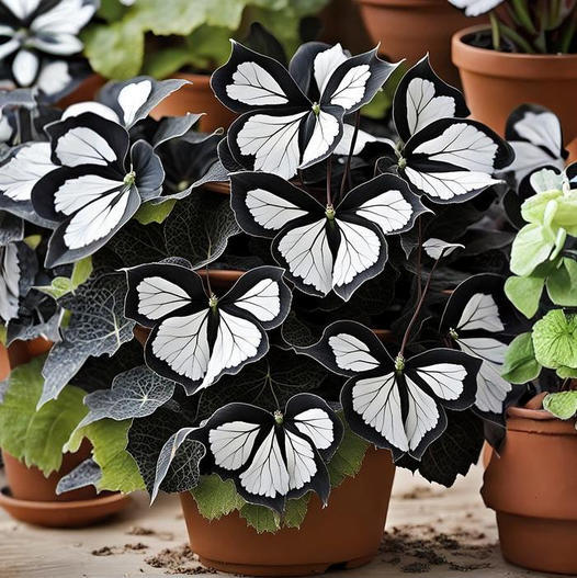 Black and White Butterfly Begonia🦋