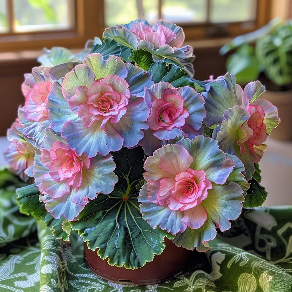 Rare Begonia Seeds - Blue and Pink