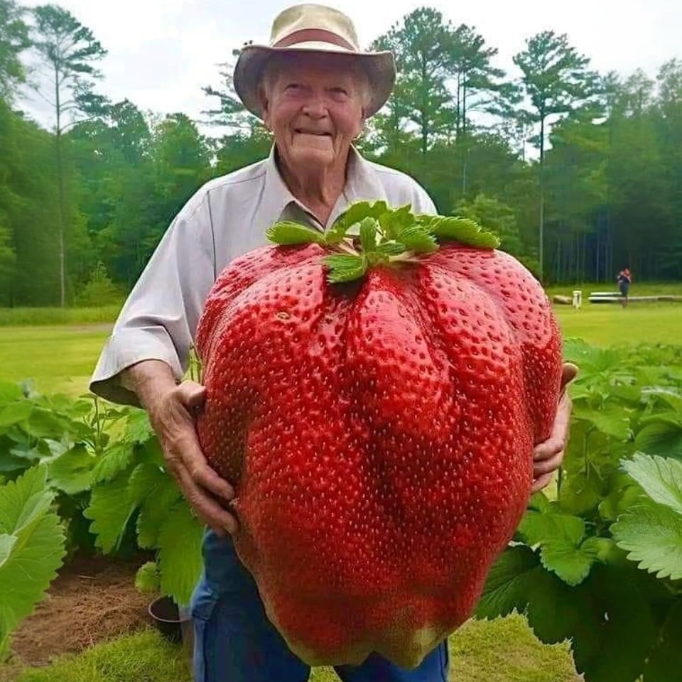 🔥 Organic giant fruits and vegetables