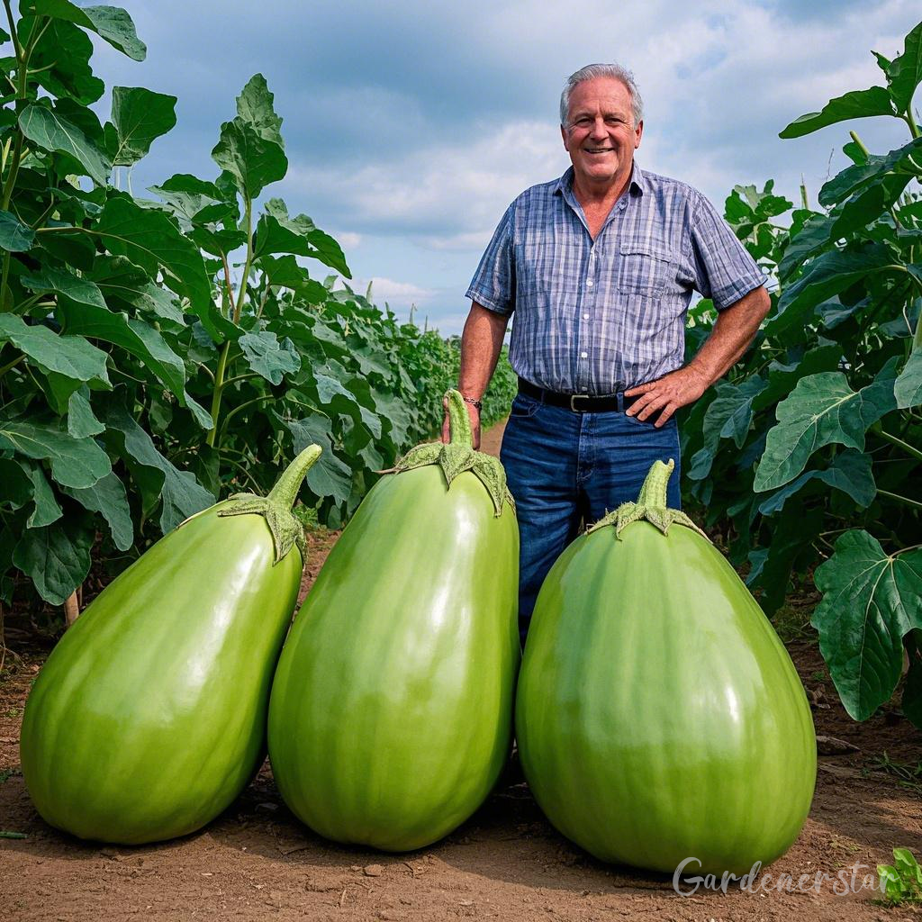 Giant Green Eggplant Seeds 🍆💚